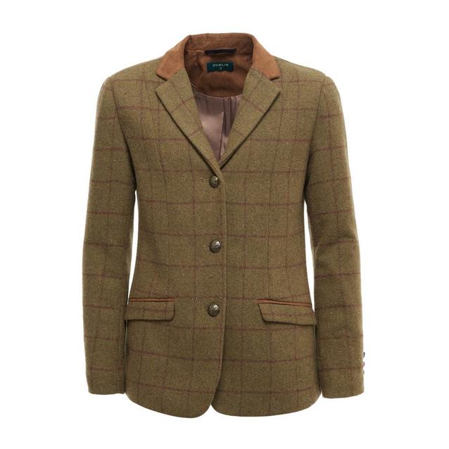 Dublin Kids Albany Tweed Suede Collar Tailored Show Jacket