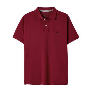 Red Joules Mens Woody Polo Shirt Rhubarb