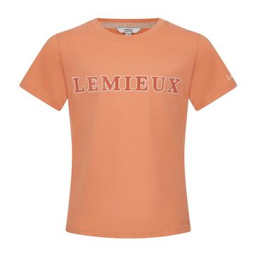 Orange LeMieux Young Rider Arianna T-Shirt Sherbert