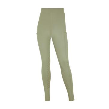 Green LeMieux Young Rider Pull On Breeches Fern