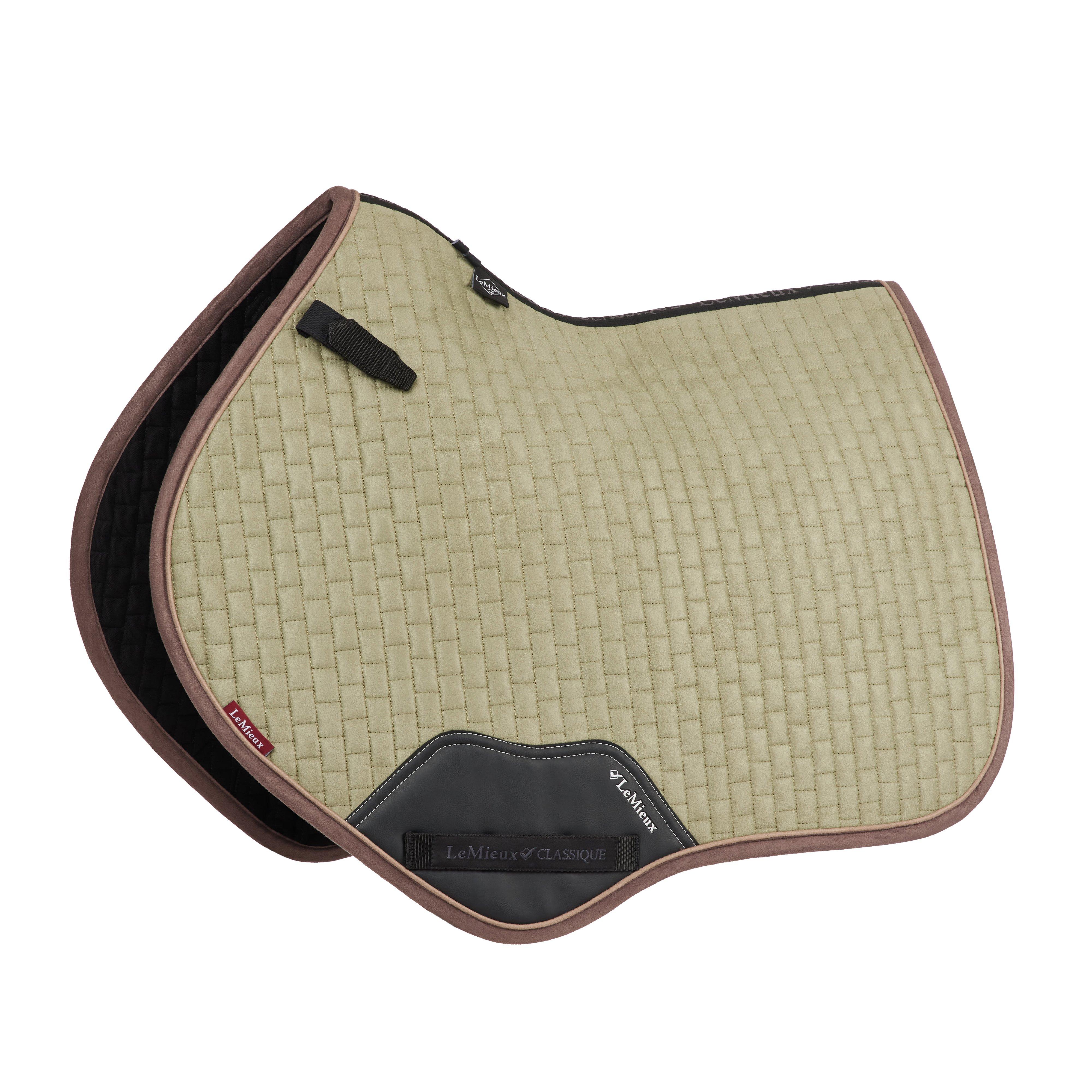 Suede Close Contact Saddle Pad Fern