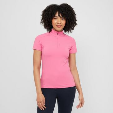 Pink Schockemohle Womens Alissa Short Sleeved Base Layer Hot Pink
