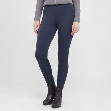 Blue Schockemohle Classy Sporty Knee Patch Riding Tights Night