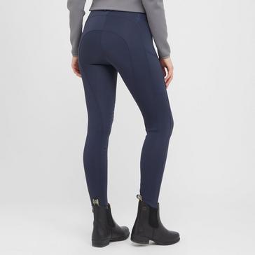 Blue Schockemohle Classy Sporty Knee Patch Riding Tights Night