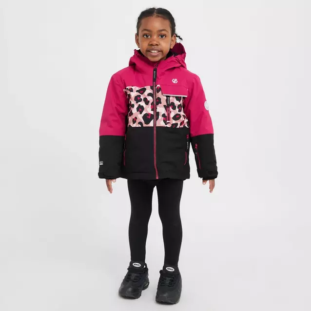 Dare2B Girls Quilted Parka Jacket – Waterproof, Hooded, Warm, School Winter Coat