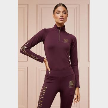 Red Holland Cooper Womens Base Layer Mulberry