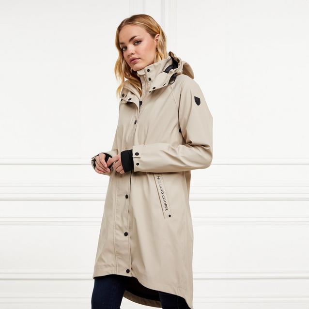 Holland Cooper Dark Tan Trench Coat Full Length Marlborough Trench