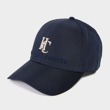 Blue Holland Cooper Womens Burghley Equestrian CapInk Navy Monogram