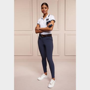 Blue Holland Cooper Womens Premium Mid Rise Breeches Yale Blue