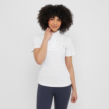 White Aubrion Womens Short Sleeve Tie Shirt White