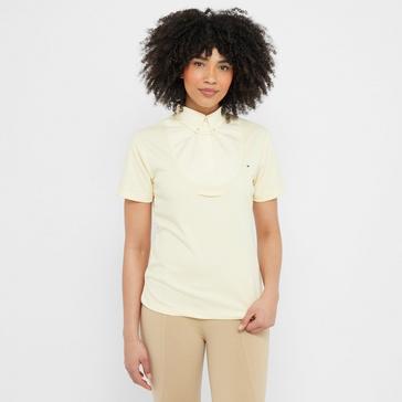 Yellow Aubrion Womens Short Sleeve Tie Shirt Yellow