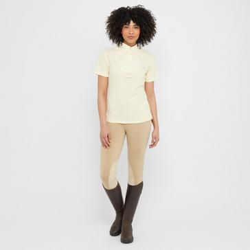 Yellow Aubrion Womens Short Sleeve Tie Shirt Yellow