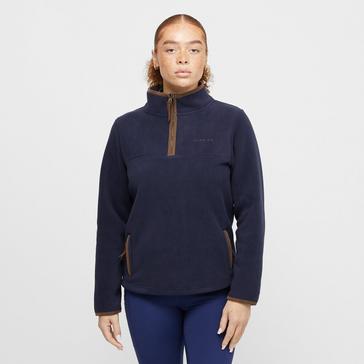 Blue Aubrion Womens Half Zip Fleece Navy