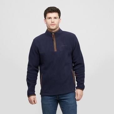 Blue Aubrion Mens Half Zip Fleece Navy