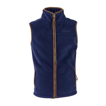 Blue Aubrion Mens Fleece Gilet Navy