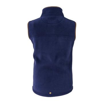 Blue Aubrion Mens Fleece Gilet Navy