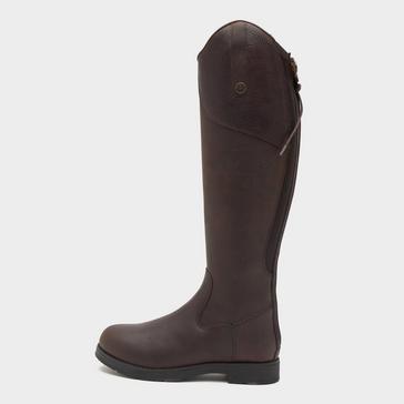 Brown Moretta Womens Ventura Lite Riding Boots Dark Brown