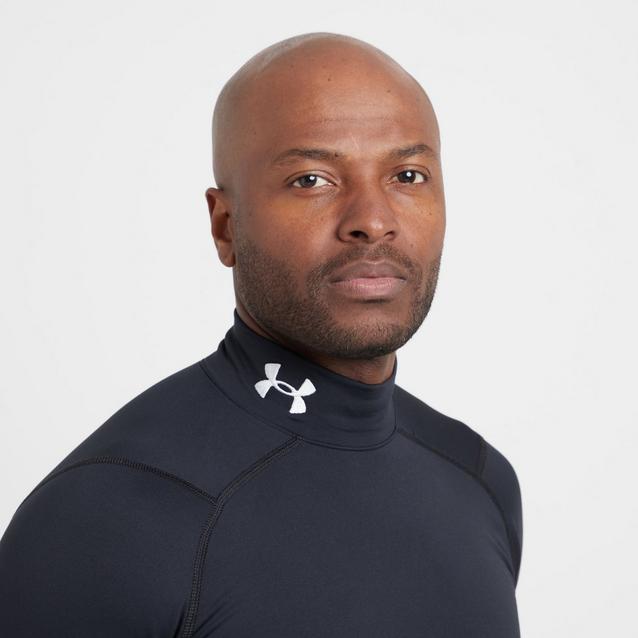 Compression Mock Neck Columbia Blue Under Armour Cold Gear Cold