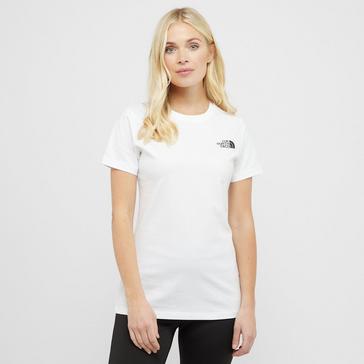 White The North Face Women’s Box NSE Slim Short Sleeve Tee