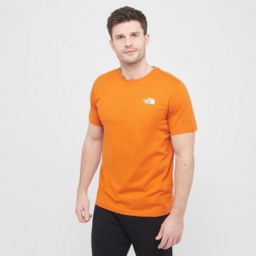 Orange The North Face Men’s Redbox Short Sleeve T-Shirt
