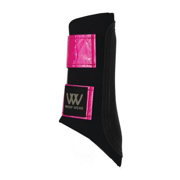 Pink Woof Wear Reflective Club Brushing Boots Hi-Viz Pink