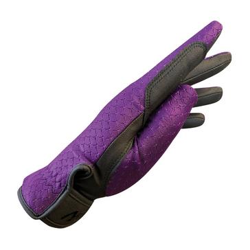 Purple Woof Wear Zennor Riding Gloves Damson