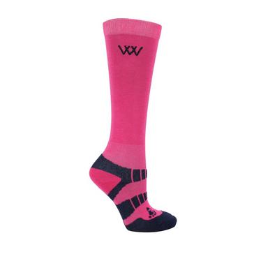 Pink Woof Wear Young Rider Pro Socks 2 Pack Pink