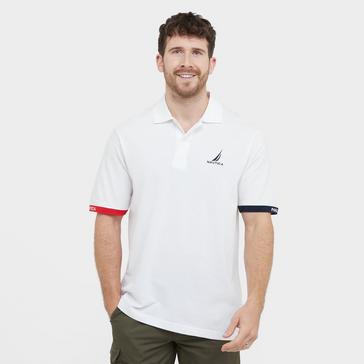 White Nautica Competition Men’s Hobbs Polo Shirt
