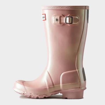 Pink Hunter Kids Big Kid Nebula Wellington Boots Pink