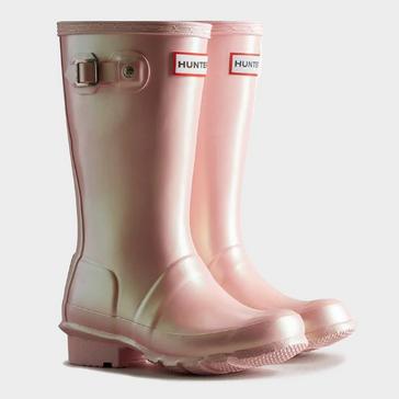 Pink Hunter Kids Big Kid Nebula Wellington Boots Pink