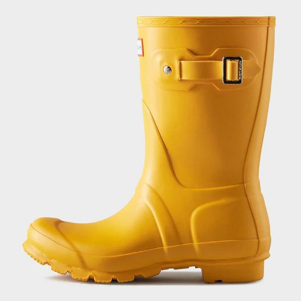 Hunter Original Short Yellow Wellington Boots