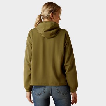 Green Ariat Womens Moraga Hoodie Winter Moss