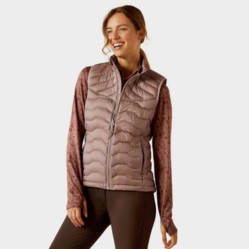 Purple Ariat Womens Ideal Down Gilet Purple Dove