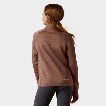 Pink Ariat Womens Tek Team 1/2 Zip Sweatshirt Twilight Mauve