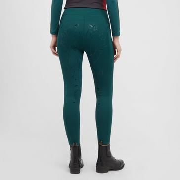 Green Aubrion Womens Team Winter Riding Tights Green