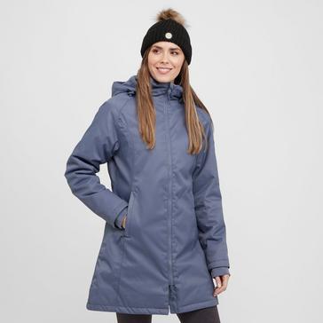 Blue Aubrion Womens Halcyon Mid-Length Coat Blue