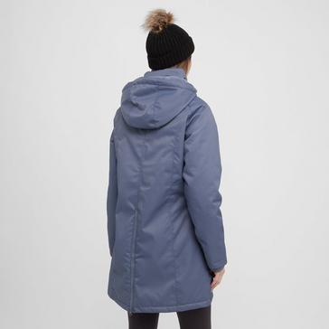 Blue Aubrion Womens Halcyon Mid-Length Coat Blue