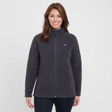 Grey Aubrion Womens Restore Full Zip Fleece Charcoal