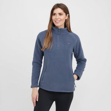Blue Aubrion Womens Restore Half Zip Fleece Blue