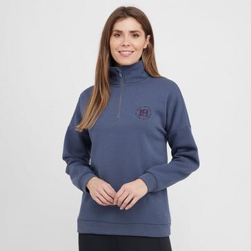 Blue Aubrion Womens Serene Half Zip Sweater Blue