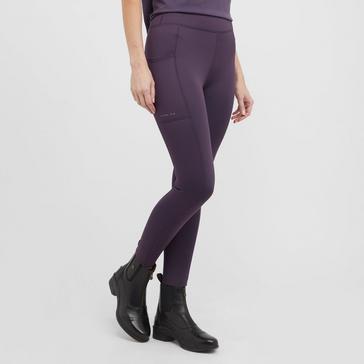Purple Aubrion Womens Shield Winter Riding Tights Purple