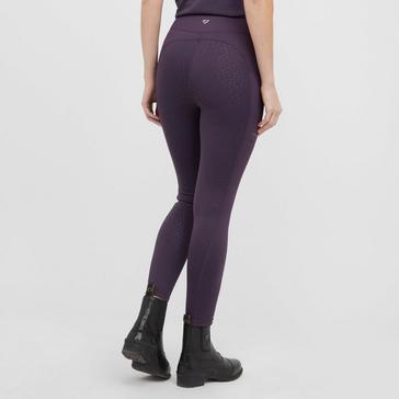 Purple Aubrion Womens Shield Winter Riding Tights Purple