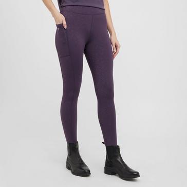 Purple Aubrion Womens Non-Stop Riding Tights Purple