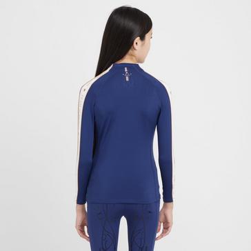 Blue Aubrion Young Rider Team Winter Base Layer Navy.