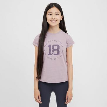 Purple Aubrion Young Rider Repose T-Shirt Mauve