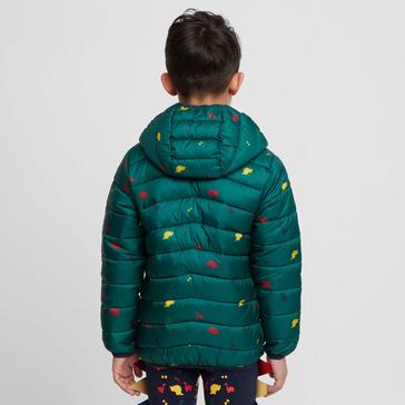 Blue TIKABOO Padded Coat Dinosaur