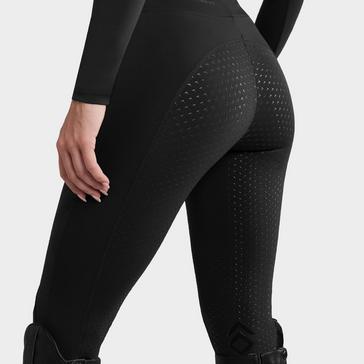 Black Aztec Diamond Womens Core Full Seat Leggings Black