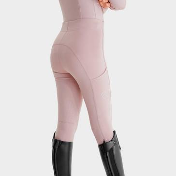 Pink Aztec Diamond Young Rider Full Seat Leggings Pink