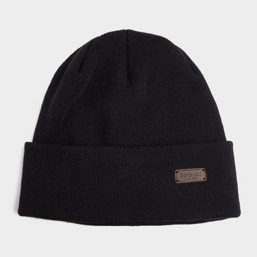 Black Barbour Healey Beanie Hat Black