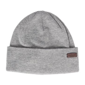 Grey Barbour Healey Beanie Hat Light Grey